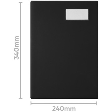 BIELLA Unterschriftenmappe A4 34342002U schwarz 20-teilig