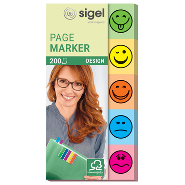 SIGEL Sticky Notes Design 20x50mm HN502 5 Argomenti 5 x 40 strisce