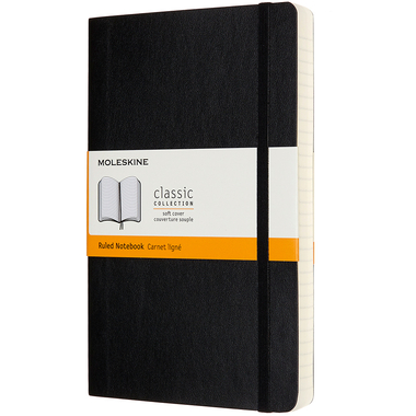 MOLESKINE Notizbuch Classic SC Large 647628042 schwarz, liniert 400 Blatt