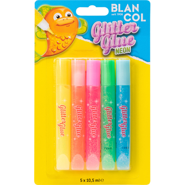 BLANCOL Glitter Glue Pen NEON 32402 5x10,5ml