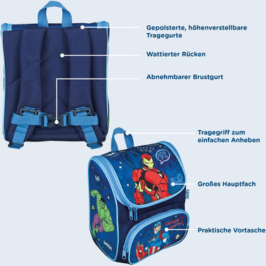 SCOOLI Kindergarten Rucksack Cutie AVHA8243 Avengers