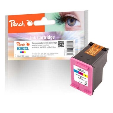 Tête d'impression Peach couleur, compatible avec HP No. 302XL c, F6U67AE