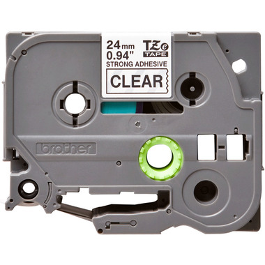 PTOUCH Nastro, strong/adh.nero/chiaro TZe-S151 PT-300 24 mm