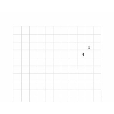 INGOLD-BIWA Cahier A4 02.0420.442 blanc 90g 4x4mm RR