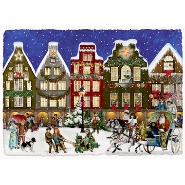 COPPENRATH Adventskalender Mini 85x60mm 94873 Fröhliche Weihnachten