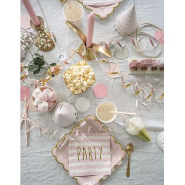 JABADABADO Candlestick T266 pink, numbers 0-9