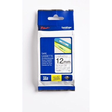 PTOUCH Ruban, laminé noir/transp.mat TZe-M31 PT-300 12 mm