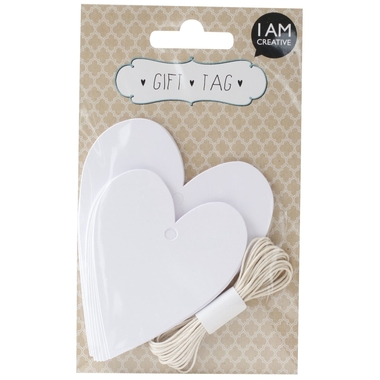 I AM CREATIVE Geschenkanhänger 4088.37 BOHO Herz, 20 Stück