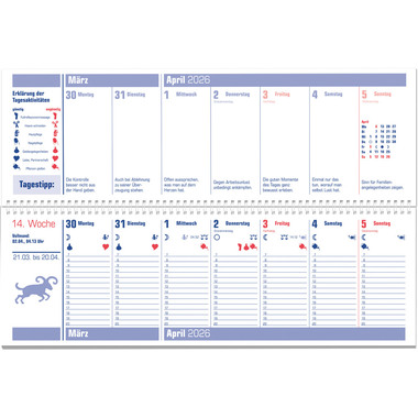 HEYNE Mondplaner 2026 9783453239616 1S/2P DE 32x10.7cm