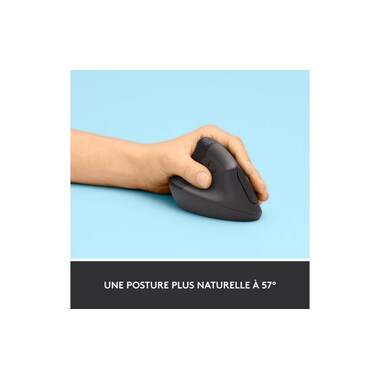 Logitech Ergonomic Mouse Lift Left Graphite