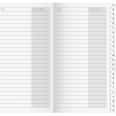 RIDOIDE M-Planer Adressregister 7045790.26 48 Seiten 8.7x15.3cm