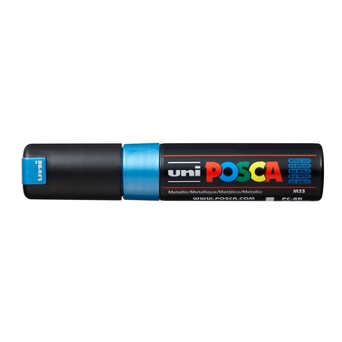 POSCA Marker 8mm PC8KMET.BLUE MET Metal.blau, Keilsp.