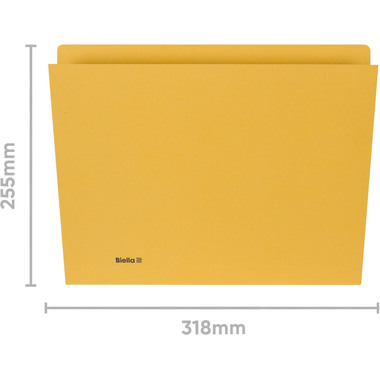 BIELLA Vertikalmappe A4 25542420U gelb 240g 100 Stück