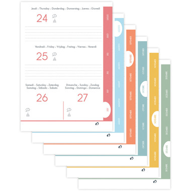 QUO-VADIS Eurotextagenda Eule 26/27 1282698Q 1T/1S 12M ML 12x17cm