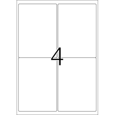 HERMA Etiketten Premium 99.1x139mm 4503 weiss, permanent 100 Stück