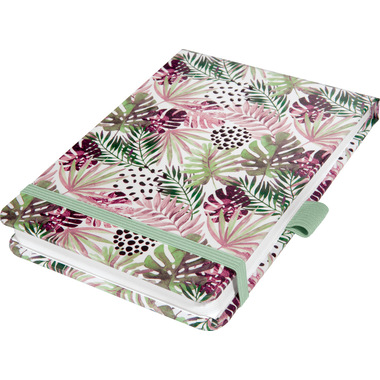 JOLIE Notizbuch Mintpink Jungle A6 JN354 mintgrün, dots 158 Blatt