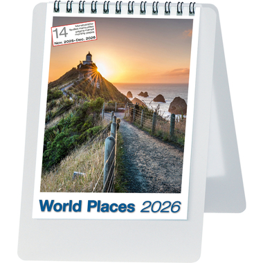 BIELLA Pultkalender Imago 2026 887160000026U 1M/1S World pl. ML 10.5x14.8cm