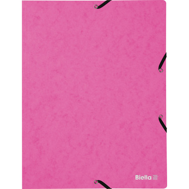 BIELLA Gummibandmappe A4 17840140U rosa, 355gm2 200 Bl.