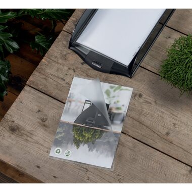 LEITZ Sichtmappen PP Recycled A4 627496 transparent, 100my 100 Stück