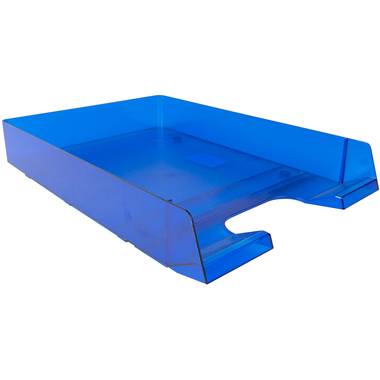 BIELLA Corbeille à courrier A4/C4 30540105U bleu transparent