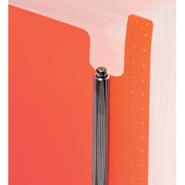 KOLMA Sammelmappe Daily Easy A4 11.017.04 rot, 13 Taschen, Kolmaflex