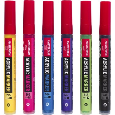 AMSTERDAM Acrylmarker Intro 4mm 17519002 assortiert 6 Stück