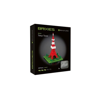BRIXIES building block model Tokyo Tower made of 220 building blocks