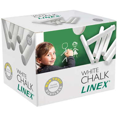 LINEX Tafelkreiden 474000L weiss 100 Stück