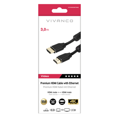 Cavo HDMI 2.0 placcato oro | Vivanco