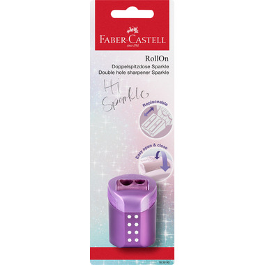 FABER-CASTELL doppio temperino 183990 RollOn Sparkle smistato