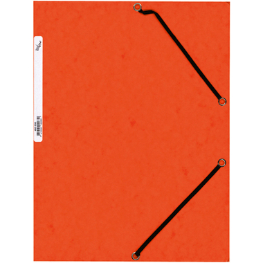 BÜROLINE Pochette à élastique A4 460696PE1U orange, carton