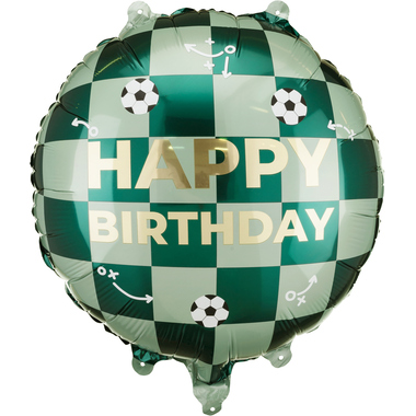 PARTYDECO Ballon en plastique 35x35cm FB296 Joyeux anniversaire, ballons