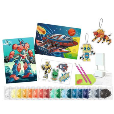 URSUS Diamond Sticker Galaxy 43510004 2 cartes, 2 pendentifes