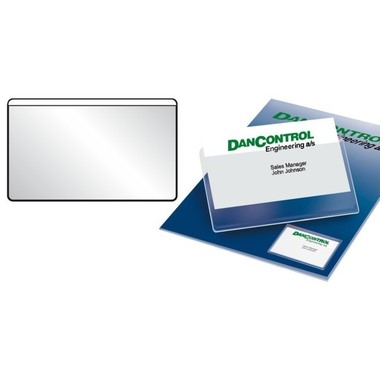 3L Porte-cartes de visite 95x60mm 5100-10111 PP,autocollante 10 pièces