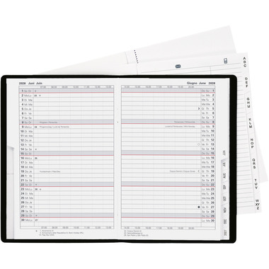 BIELLA Agenda Istanbul 2026 855612020026U 1M/2P noir ML 10.6x15.3cm