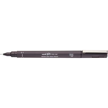 UNI-BALL Fineliner Pin 0.1mm PIN01-200(S) Dark Grey grigio scuro
