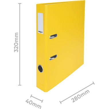 BIELLA Classeur Plasticolor 4cm 10740420U jaune A4