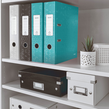 LEITZ Classeur WOW 180° 8cm 10050051 bleu glacier A4
