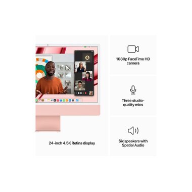 Apple iMac 24" M3 10C GPU / 256 Go / 8 Go Rose