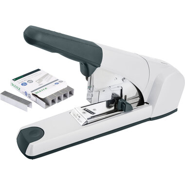 LEITZ Heftgerät Heavy Duty 5553 55530084 hellgrau 120 Blatt