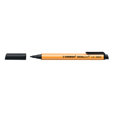 STABILO Faserschr. GREENpoint 0,8mm 6088/46 schwarz