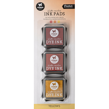 SIZZIX Inchiostri per timbri SL-ES-INKP14 giallo 3 pezzi