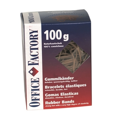 SMART OFFICE Elastiques 80mmx3mm 601132 catout.naturel 100g