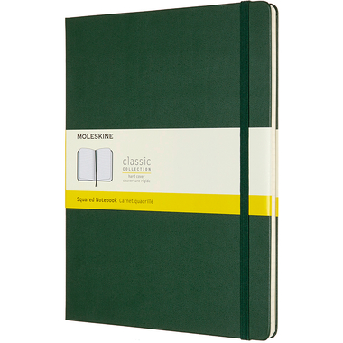 MOLESKINE Notizbuch XL HC 25x19cm 629124 kariert, myrtengrün, 192 S.