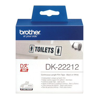 PTOUCH Support pap.cont. 62mmx15.24m DK-22212 QL-500/550 film blanc rouleau