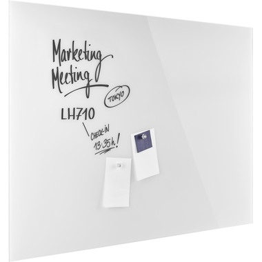 MAGNETOPLAN Design-Glasboard 1500x1000mm 13408000 blanc, magnétique