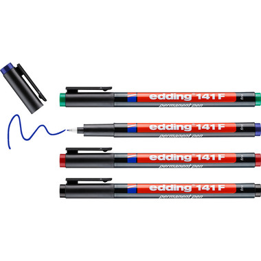 EDDING OHP-Marker permanent F 141-E4 4er Etui
