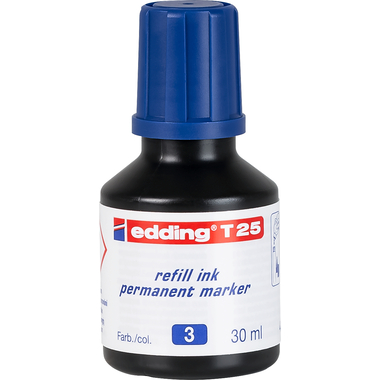 EDDING Nachfülltuschen T25 T-25-3 blau 30ml