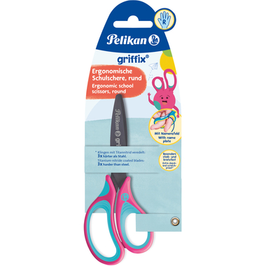 PELIKAN Ciseaux Griffix 819114 Lovely Pink, droitiers