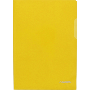 NOVOOO Pro Sichtmappen 140my A4 400197667 gelb glatt 10 Stück